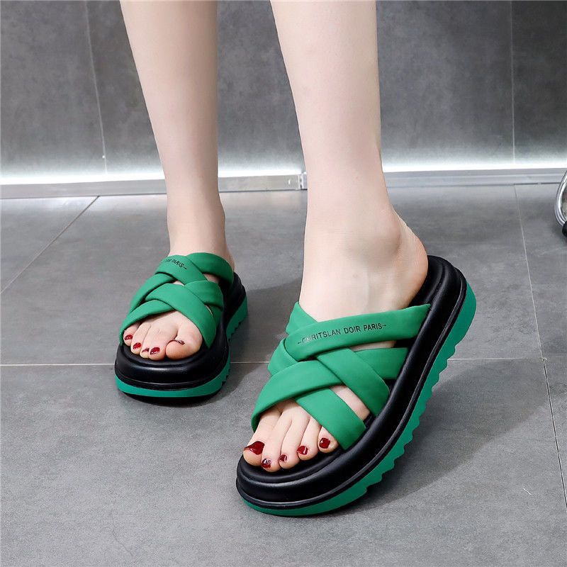 Damen Bequeme Wellness-Sandalen mit modernen Kreuz-Riemen R&B