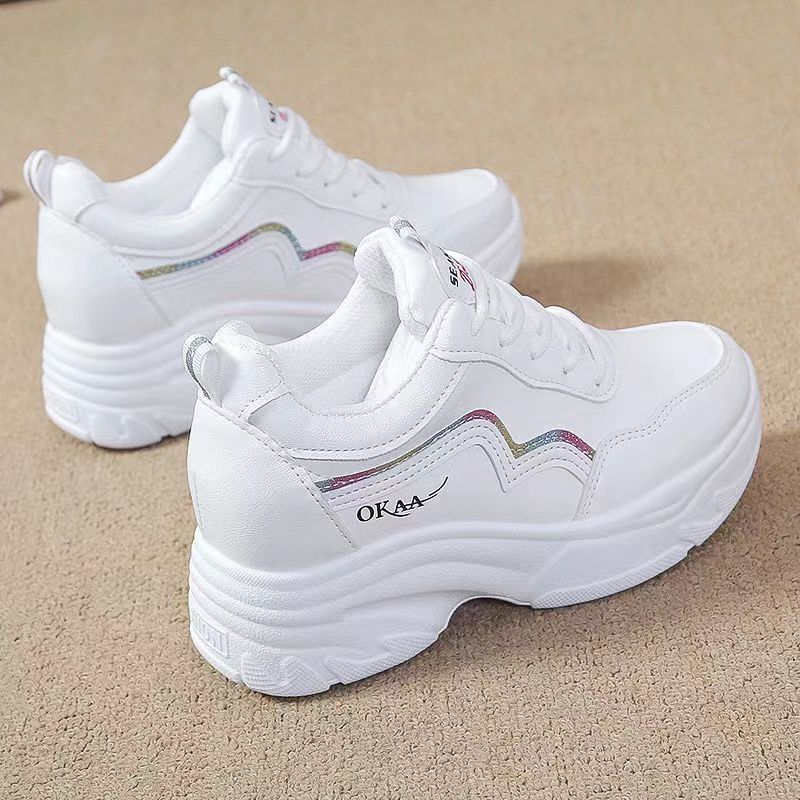 Damen Sportliche Sneakers mit hohem Komfort und modischem Plateau-Heel R&B