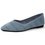 Damen Spitzer Ballerinas aus atmungsaktivem Strickmaterial mit flexibler Sohle R&B