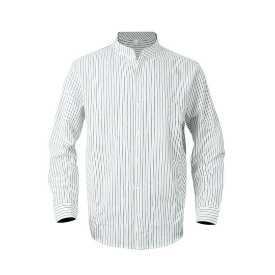 Herren Langarmhemd mit strukturiertem Design und eleganter Knopfleiste R&B