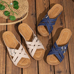 Damen Komfortable Cross-Strap Sandalen R&B