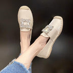 Damen Espadrilles mit glitzernden Applikationen und komfortablem Fußbett R&B