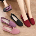 Damen Komfortable Slip-On Freizeit-Schuhe mit atmungsaktiver Struktur R&B