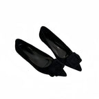 Damen elegante spitze Ballerinas mit modischem Schnallen-Detail R&B