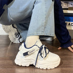 Damen Sportliche Chunky Sneakers mit atmungsaktiver Mesh-Oberfläche und bequemer Dämpfung R&B