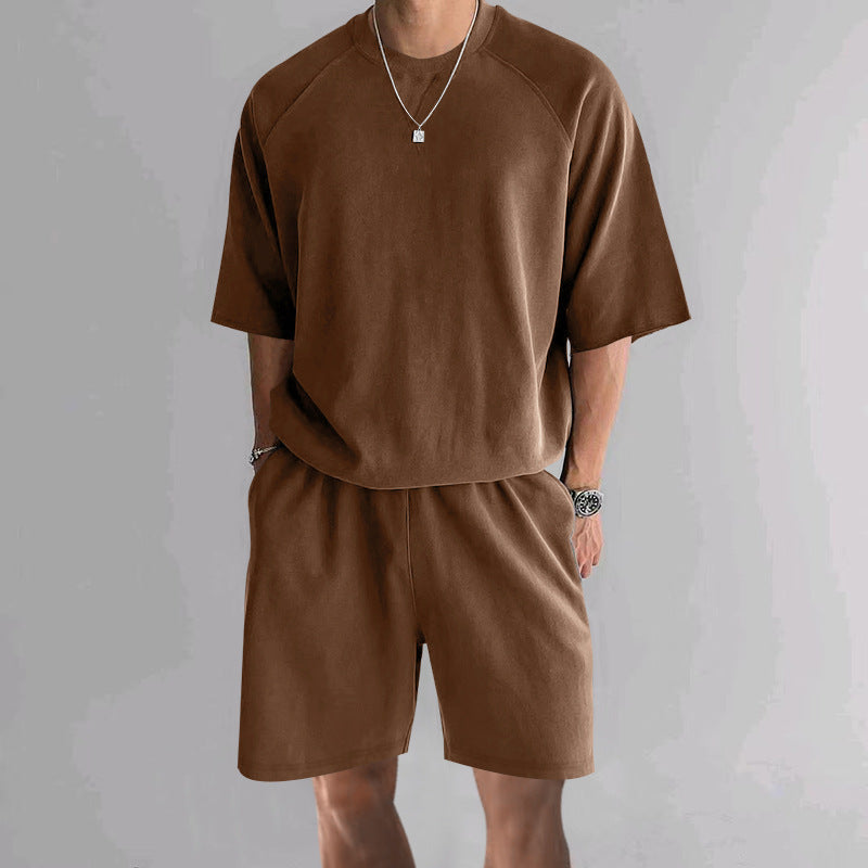 Herren funktionales Freizeit-Set aus atmungsaktivem Material mit bequemer Passform R&B