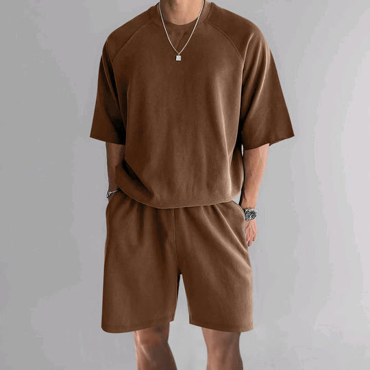 Herren funktionales Freizeit-Set aus atmungsaktivem Material mit bequemer Passform R&B