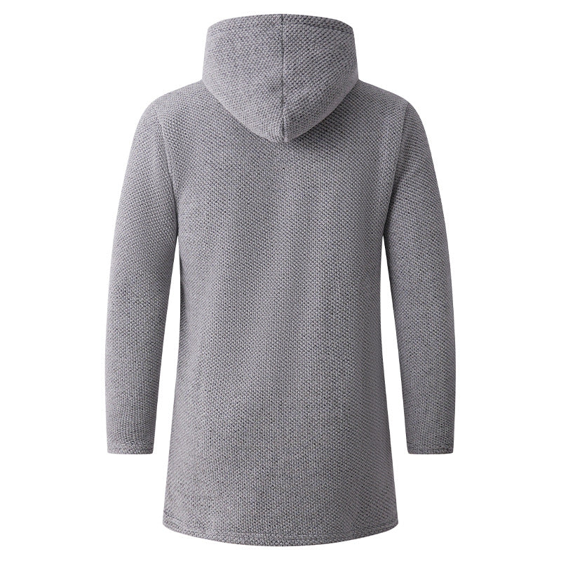 Herren lässige Kapuzenjacke mit weichem Innenfutter R&B