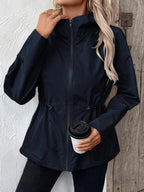 Damen knielange Funktionsjacke mit verstellbarem Bund R&B