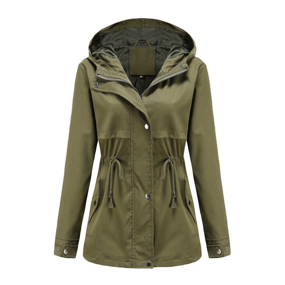 Damen funktionale Übergangsjacke mit verstellbarem Taillenbündchen R&B