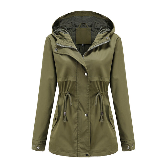 Damen funktionale Übergangsjacke mit verstellbarem Taillenbündchen R&B