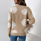 Damen Pullover mit floralen Motiven R&B