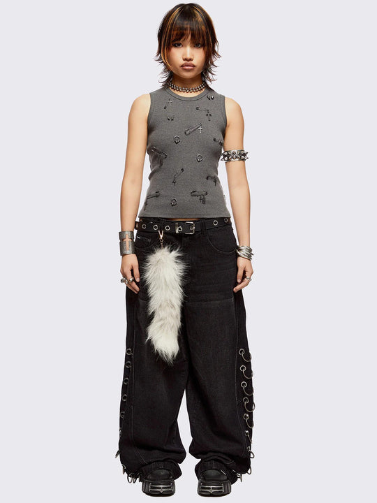 Damen figurbetontes T-Shirt mit hochwertigem Detail R&B