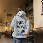 Damen Oversized Hoodie mit stylischem Schriftzug