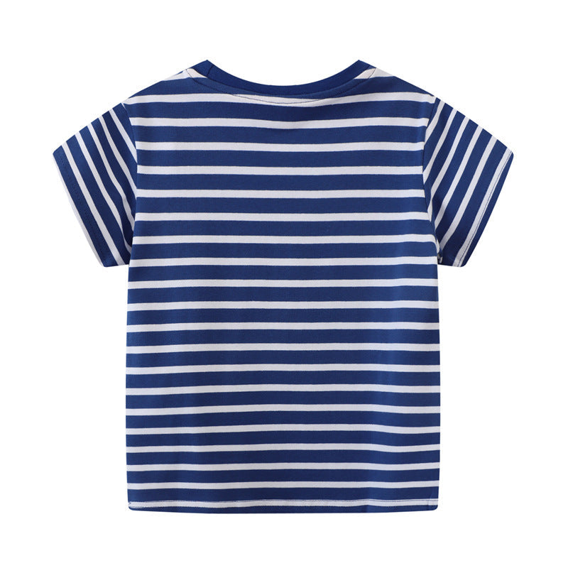 Jungen T-Shirt mit tierischem Motiv und verspieltem Fahrzeugdesign R&B