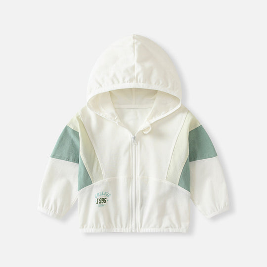 Unisex nan leichte gepanelte zip-up Kapuzenjacke für Kinder R&B