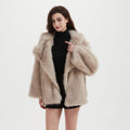 Damen Kuschliger Faux-Fur Mantel