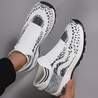 Damen Sportliche Sneakers mit elastischem Obermaterial und rutschfester Sohle