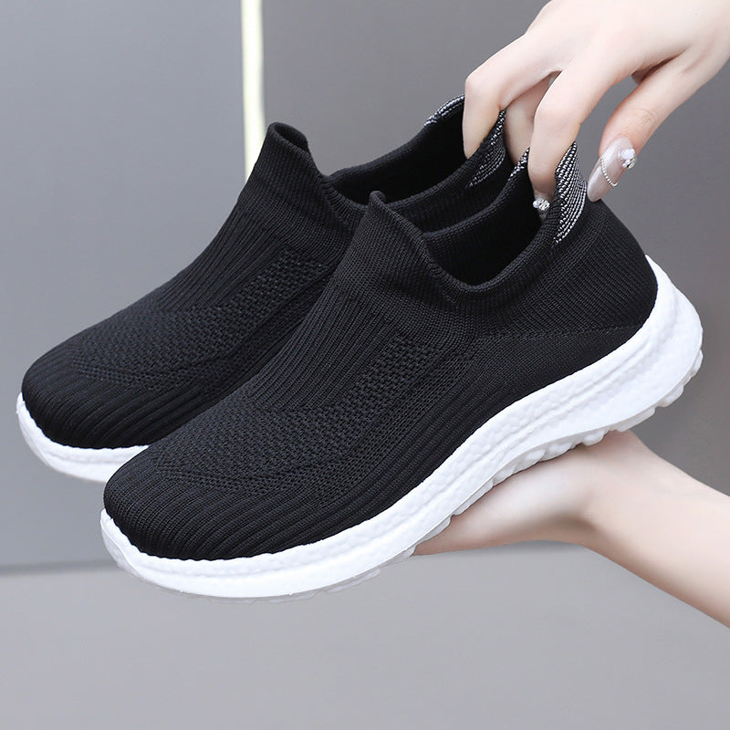 Damen Sportliche Slip-On Sneakers mit atmungsaktivem Obermaterial und weichem Fußbett R&B