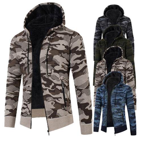 Herren modischer Kapuzensweater mit Karomuster R&B