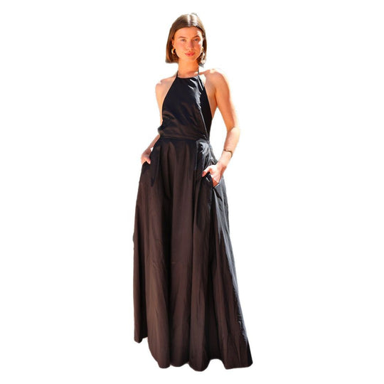 Damen Maxi-Rock mit hohem Taillenbund und elegantem Chiffon-Überwurf R&B