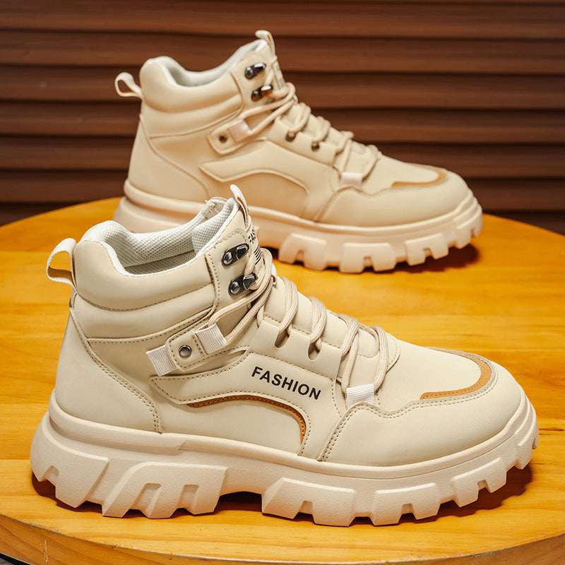 Damen Trendige High-Top Sneakers mit robustem Sohlenprofil und modernem Design
