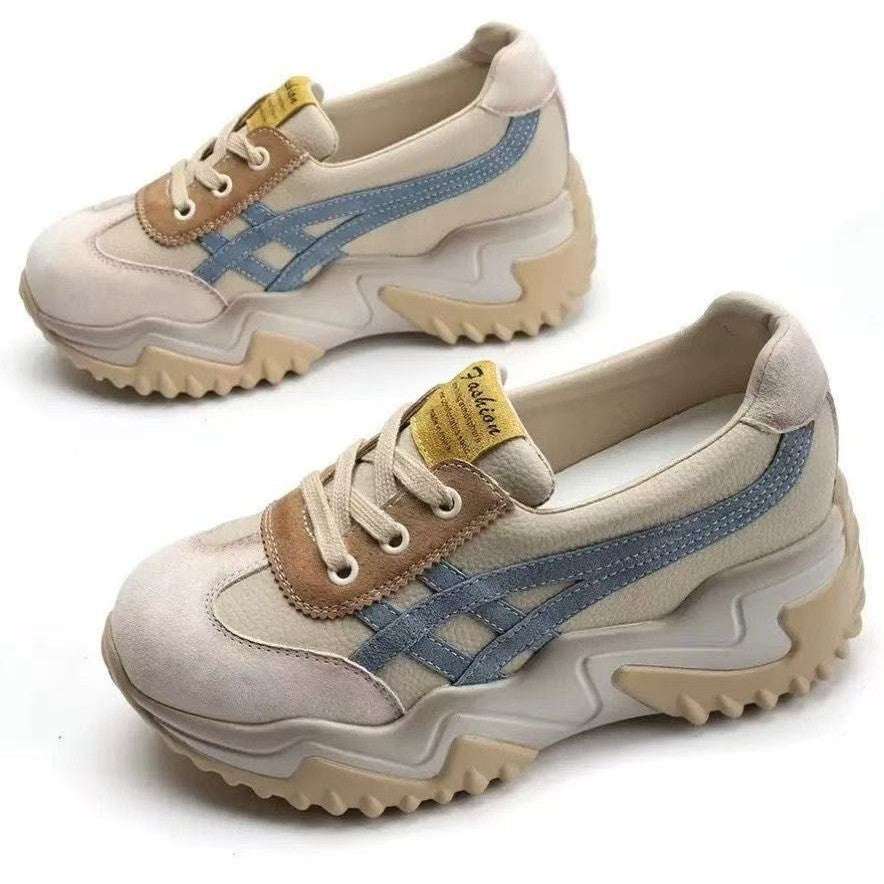 Damen Chunky Sneakers mit ergonomischem Sohlenprofil und atmungsaktivem Obermaterial R&B
