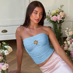 Damen Bustieroberteil mit elegantem Twist und glitzerndem Schmuckdetail R&B