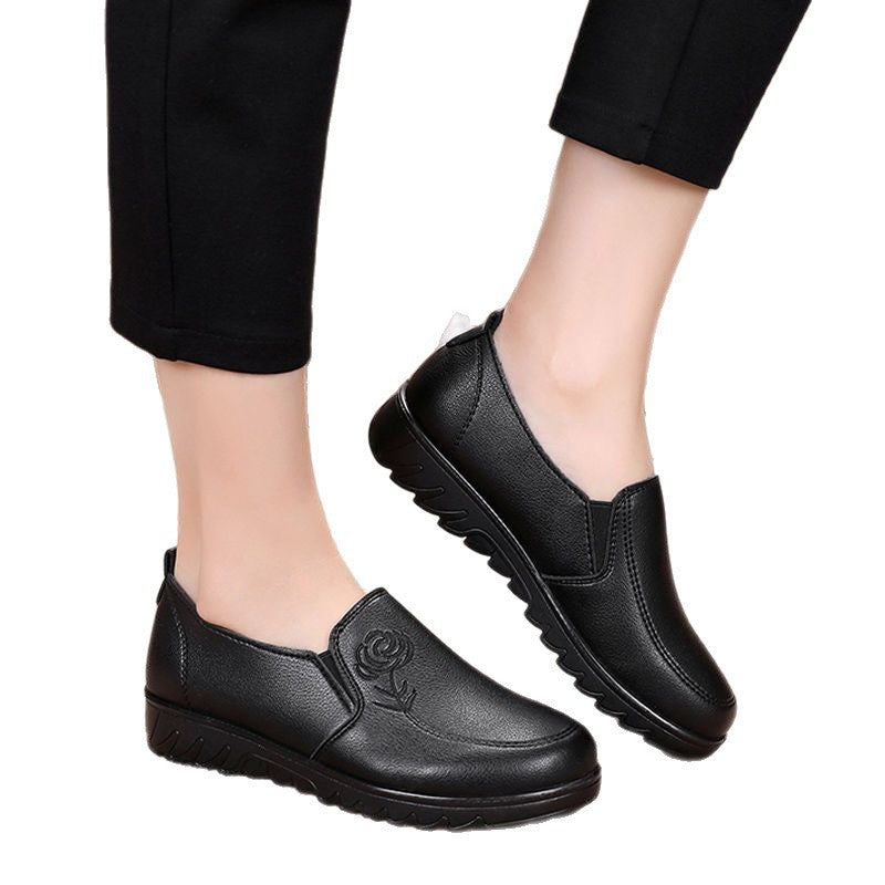 Damen Bequeme Slipper mit verspieltem Rosenmotiv