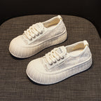 Damen Sportliche Plateausneaker mit luftiger Mesh-Oberfläche und modischem Design