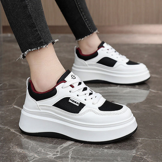 Damen Modische Plateau-Sneaker mit atmungsaktivem Obermaterial und gepolsterter Innensohle R&B