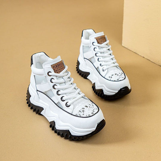 Damen Sportliche High-Top Sneakers mit rutschfester Profilsohle und atmungsaktivem Obermaterial R&B