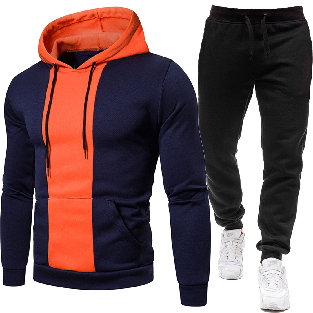 Herren Sportliche Kapuzenjacke und Jogginghose R&B