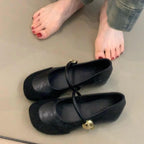 Damen elegante Ballerinas mit modischem Riemchen und geschmackvollem Metallic-Detail R&B