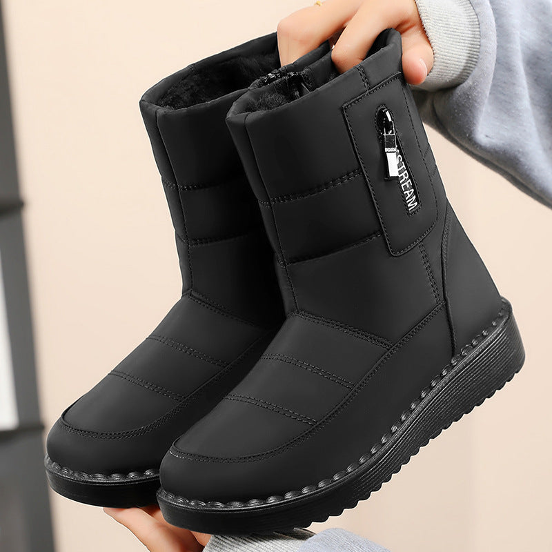 Damen Thermo-Winterstiefel mit rutschfester Sohle und isolierendem Innenfutter R&B