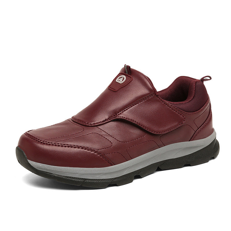 Damen Komfortable Slip-On Freizeitschuhe mit verstellbarem Klettverschluss