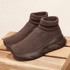 Damen Sportliche Strick-Sneaker mit hochelastischem Knöchelabschluss und rutschfester Sohle
