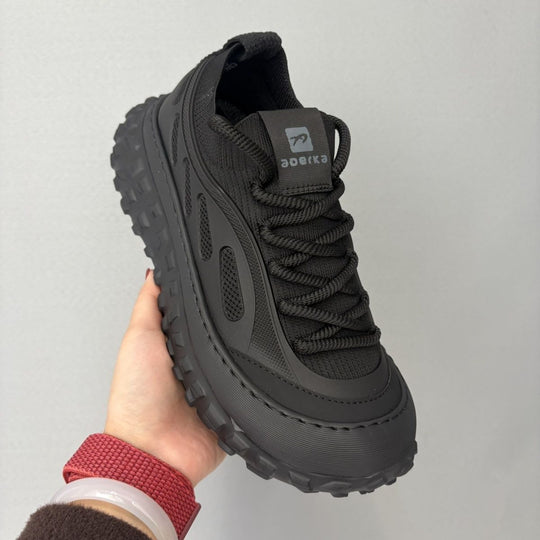 Damen Sportliche Outdoor-Sneaker mit rutschfester Profilsohle und atmungsaktiver Oberflächenstruktur R&B