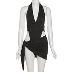 Damen Badeanzug mit tiefem V-Ausschnitt und trendigem Cut-Out R&B