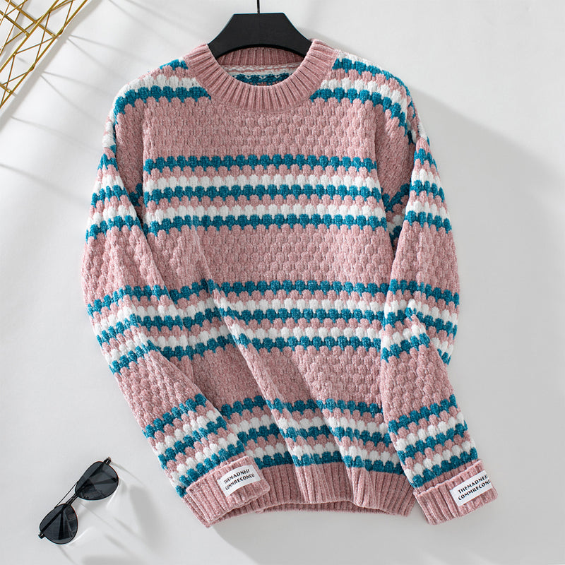 R&B | Gestreifter Strickpullover Mit Modernem Stil