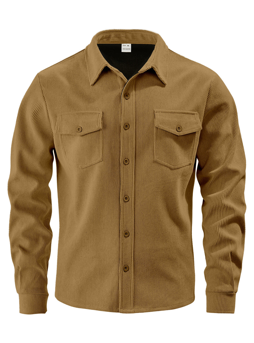 Herren nan Cordjacke im klassischen Arbeiterjacken-Schnitt mit Druckknöpfen und Brusttaschen R&B