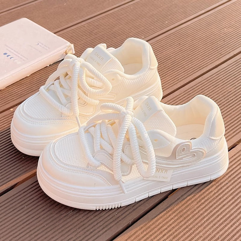 Damen Luftpump-Sneaker mit dämpfender Sohle und atmungsaktivem Obermaterial
