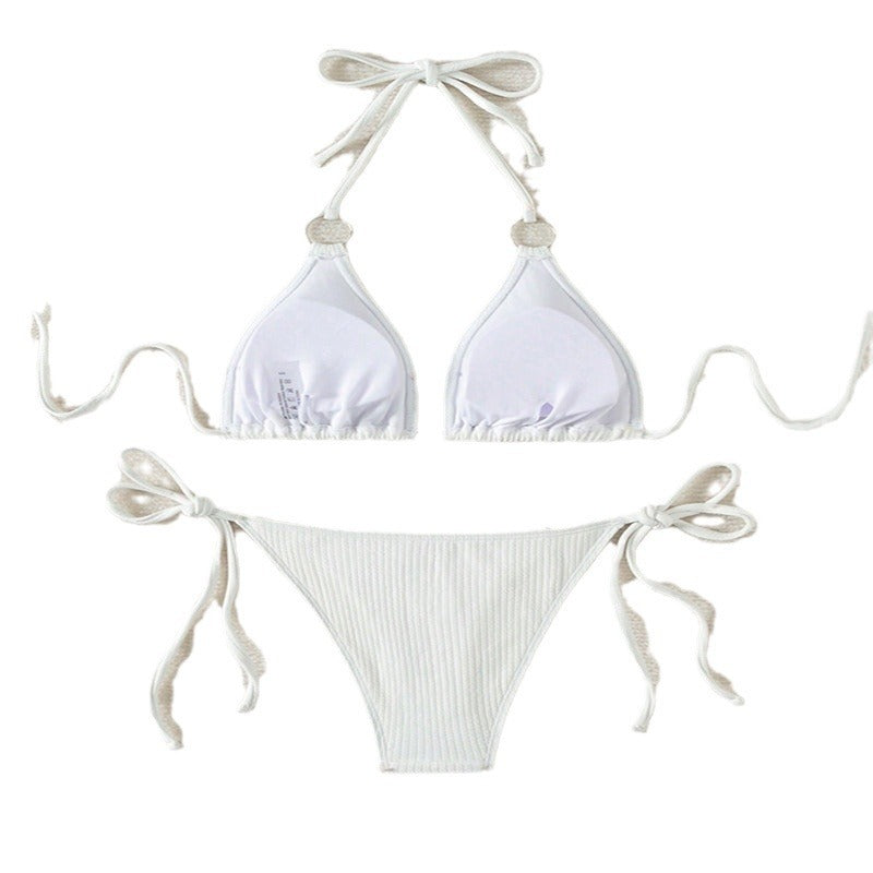 Damen Triangel-Bikini mit Ringverzierung R&B