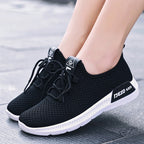 Damen Sportliche Freizeitsneaker mit atmungsaktivem Mesh-Obermaterial
