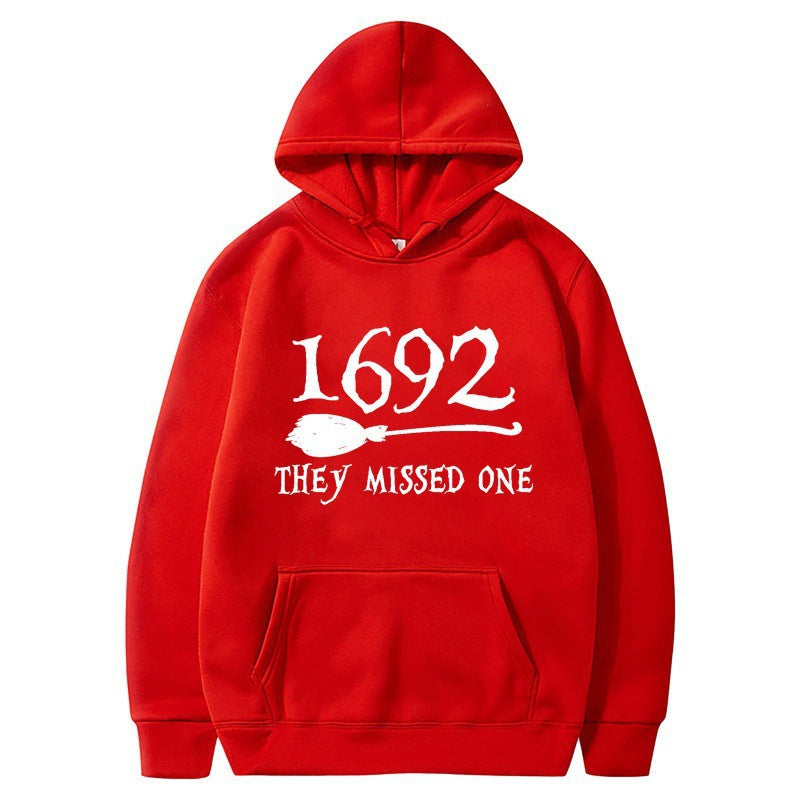 Damen Kapuzenpullover mit kreativem Halloween-Motiv und lockerer Passform R&B