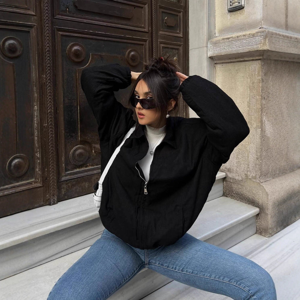 Damen Lässige Oversized-Jacke mit praktischen Taschen und elegantem Schnitt R&B