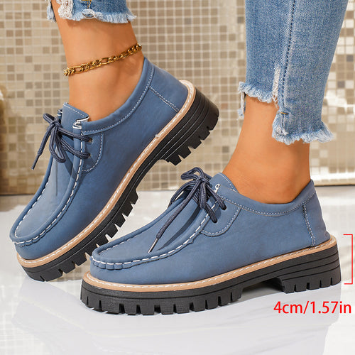 Damen Komfortable Schnürschuhe mit robustem Profil und weicher Innenpolsterung R&B