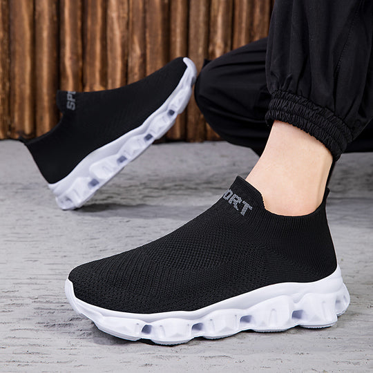 Unisex nan nahtloser Strick-Slip-On mit sockenähnlichem Schaft und skulpturierter Dämpfungssohle R&B