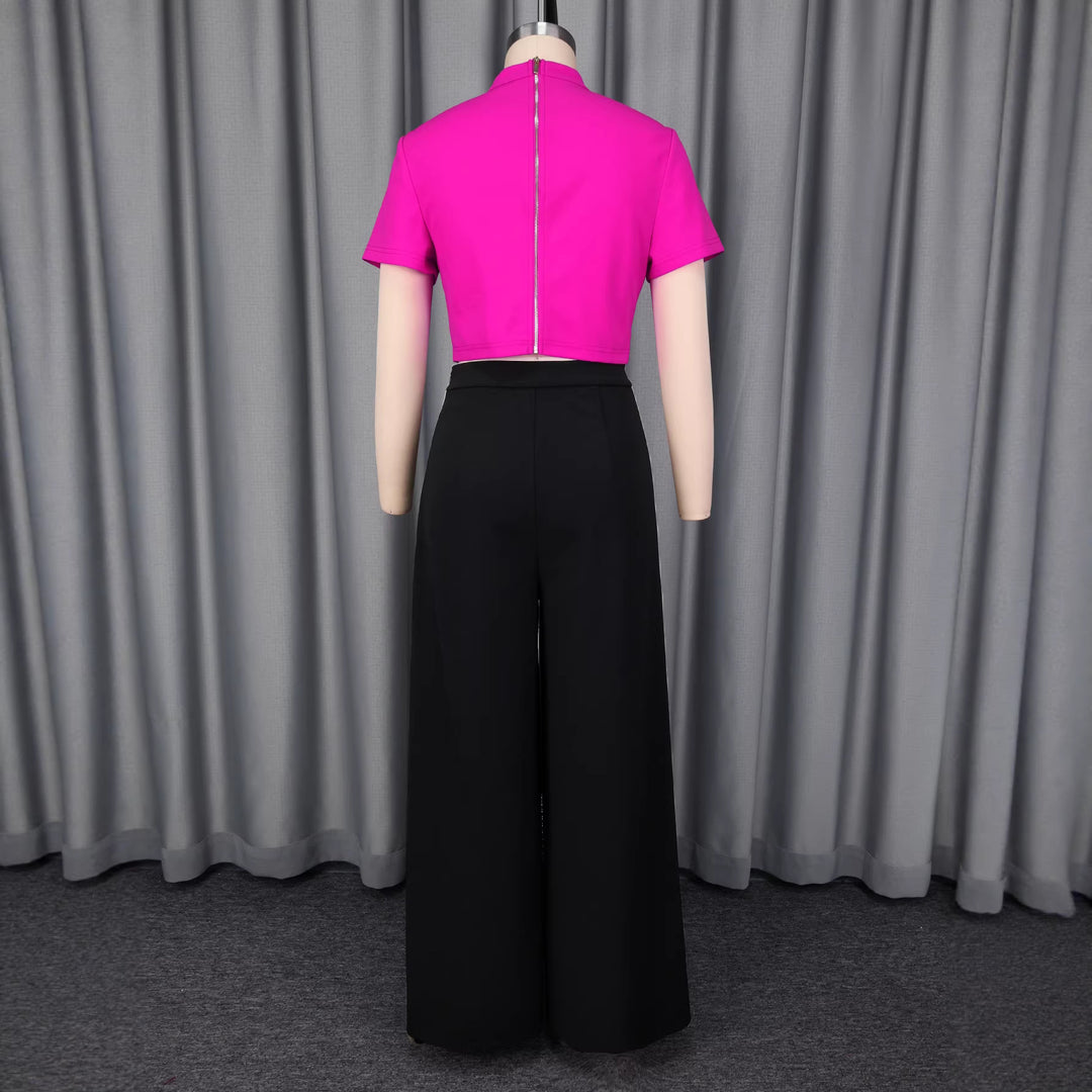 Damen Modische kurzärmlige Bluse mit dekorativem Schleifen-Detail R&B