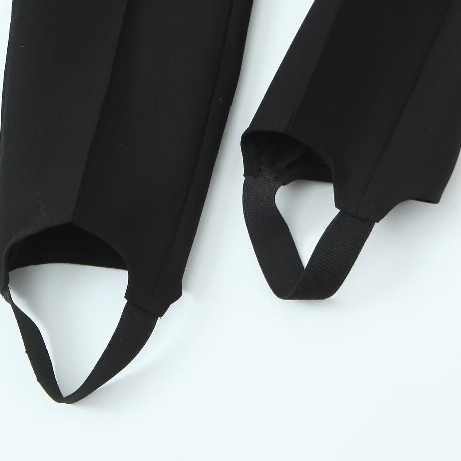 Damen elegante Hochwasser-Hose mit praktischen Schlitzdetails und hochwertiger Verarbeitung R&B